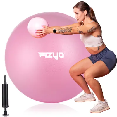 Produktbild von FIZYO Pilates- und Yogaball – Rehabilitationsball, aufblasbar, weich, Fitness 22 cm – Rosa
