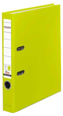 Produktbild von Falken Ordner PP-Color DIN A4 - 50 mm - neongrün