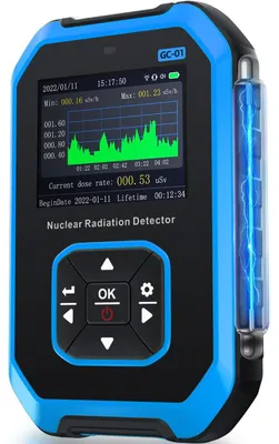Geigerteller Strahlungsdetektor mit Echtzeit-Diagramm, LCD