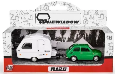 Immagine prodotto di Fiat 126p + rimorchio Niewiadów Camping verde - Daffi