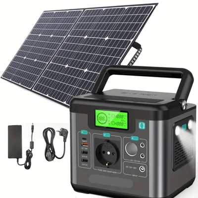 Productafbeelding van Draagbare Powerstation - Mobiele Accu - Energievoorziening - Noodstroom - 222Wh Batterij