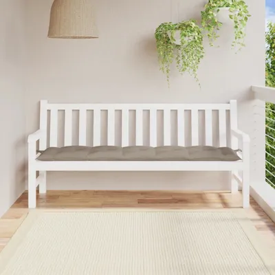 Produktbild von "im Angebot" Gartenbank-Auflage Taupe 180x50x7 cm Oxford-Gewebe - Gartenmöbelauflagen CC16620