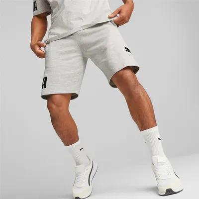 Produktbild von PUMA Power 9" Shorts Herren 04 - light gray heather L