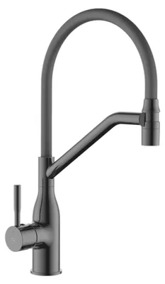 Produktbild von Spülenarmatur Graphit flexibler U-Auslauf modernes Design