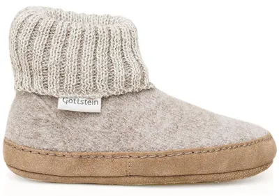 Produktbild von Gottstein Alpine Boot LE Kinder Hüttenschuhe mit Ledersohle Beigemele, 48/405-1209