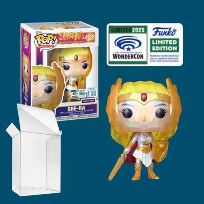 Immagine prodotto di Funko Pop! Animation: She-Ra Princess of Power (Faceted) #1838 LE3000 [2025 Wondercon OFFICIAL Sticker] Exclusive