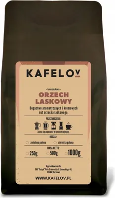 Produktbild von KAFELOV | Kaffeebohnen Haselnuss - 250g - Aromatische Haselnussnoten - 100% Arabica