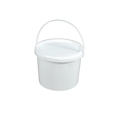 Produktbild von Eimer Deckel lebensmittelecht 3,3 L Liter leer weiß Henkel Kunststoff Set 100 Stück
