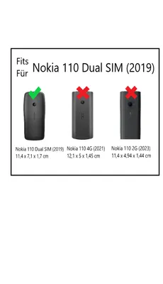 Immagine prodotto di Custodia in pelle con clip da cintura per Nokia 110
