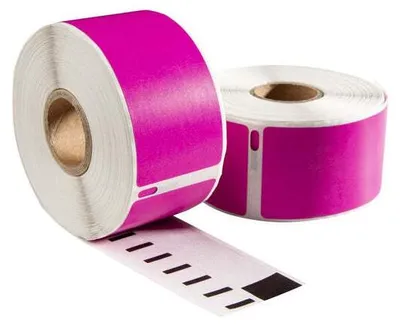 Produktbild von Dymo 99014 Rosa kompatible Etiketten - 101 mm x 54 mm - 220 Etiketten - Permanent - S0722430