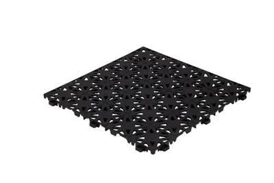 Produktbild von Kunststofffliesen Mosolut Hestra Klasik, Schwarz, 1 m²