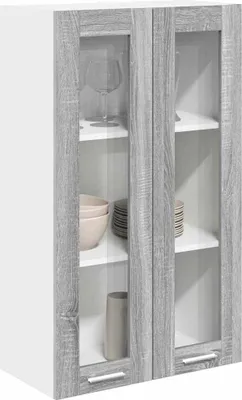 Produktbild von Cloris Designermöbel Hängeschrank Graues Sonoma 60 x 31 x 100cm Holzwerkstoff - 2026Neu501524 - Küchenschränke