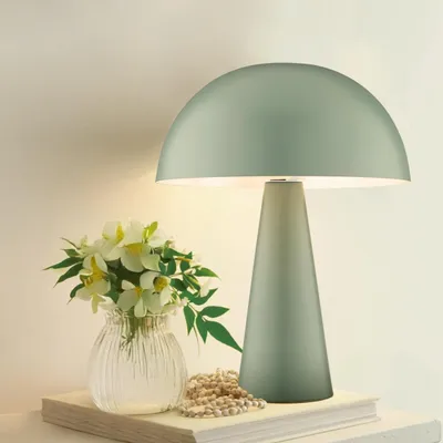 Produktbild von Pilz Tischleuchte, 33 cm, E14 max. 20 W, Metall, grün matt