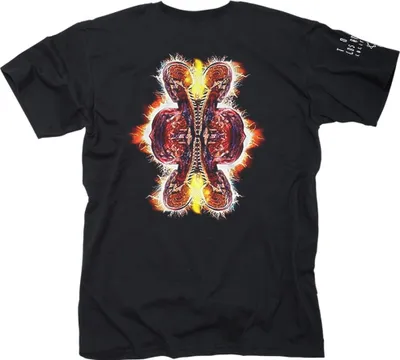 Image de Tool - "Parabola" T-shirt imprimé dos et manches pour homme/femme unie RO4668 (S) (Noir)