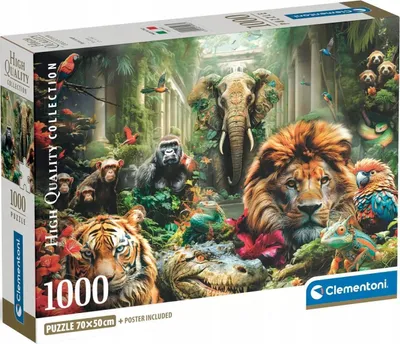 Immagine prodotto di Puzzle CLE 1000 Giungla mistica compatta 39987