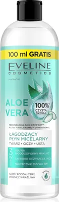 Zdjęcie produktu dla EVELINE Skin Comfort Kojąca woda micelarna Aloe Vera 3w1 500 ml