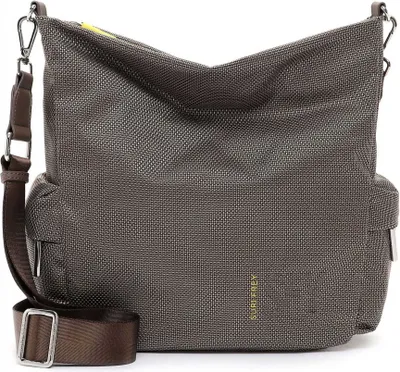 Produktbild von Suri Frey Umhängetasche Suri Sports Marry, Nylon, Taupe hellbraun, 33x16x28cm, längenverstellbarer abnehmbarer Umhängeriemen, geräumiges Hauptfach, 7 Fächer, für Alltag, Büro und Uni.