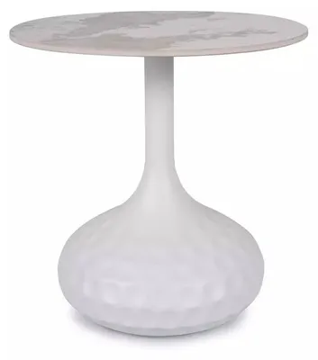 Imagen del producto de Mesa de centro FURNLUX, color blanco, 50 cm. / Color principal: Blanco / Dimensiones: 50 x 49 x 50 cm