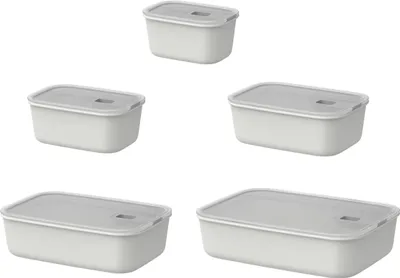 Produktbild von Mepal - Frischhaltdosen set 5 teilig EasyClip - 5.9 l - Nordic white