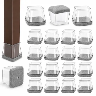 Produktbild von Omgoods – Set mit 24 kegelförmigen Möbelgleitern mit Filzunterlage zum Schutz von Möbeln