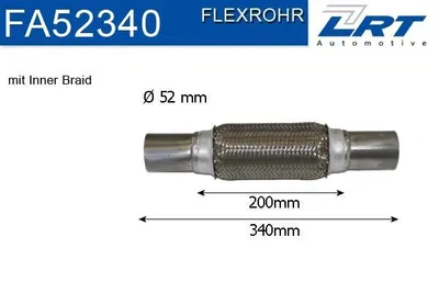 Produktbild von LRT FA52340 Flexrohr Abgasanlage Auspuffrohr
