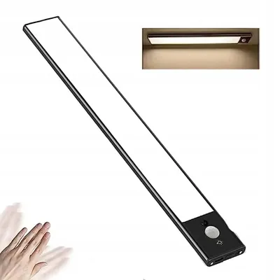 Productafbeelding van LED-lamp voor onder een kast, met bewegingssensor, USB-oplaadpoort, 40 cm