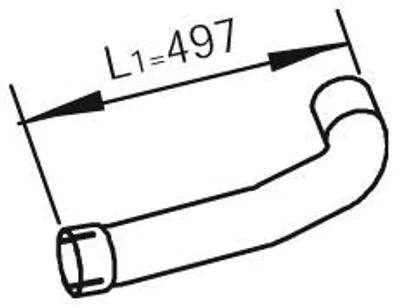 Produktbild von DINEX Abgasrohr Auspuffrohr für MAN TGM 47276