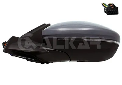 Produktbild von ALKAR 6143312 Außenspiegel Seitenspiegel Links für OPEL Corsa F Beheizt Konvex Grundiert Elektrisch