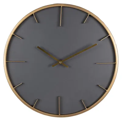 Produktbild von Clayre & Eef Wanduhr Ø 45 cm Grau MDF