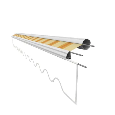 Produktbild von VANA Markisenstoff für 3 x 2,5 m Markisen ohne Volant Markisentuch fertig genäht Maß Bespannung 2,82 x 2,5 m Design SPD038