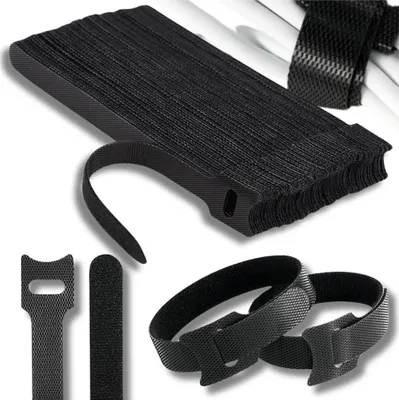 Immagine prodotto di Nastro in velcro per fascette, set da 40, nero, 12x150 mm