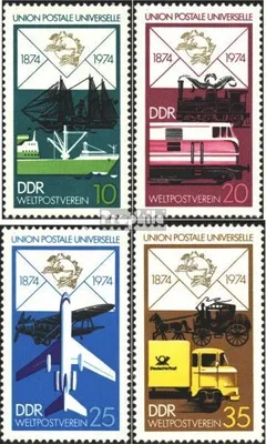 Produktbild von Briefmarken DDR 1974 Mi 1984-1987 (kompl.Ausgabe) postfrisch 100 Jahre Weltpostverein