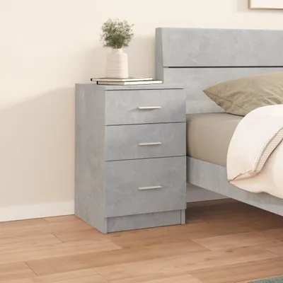 Obrázok produktu pre vidaXL Nočný stolík Concrete Grey 40x40x63 cm Drevo Materiál