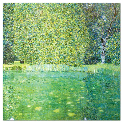 Immagine prodotto di Giallobus - Stagno a Kammer - Gustav Klimt - 100L x 100l cm - Quadro - Vetro acrilico