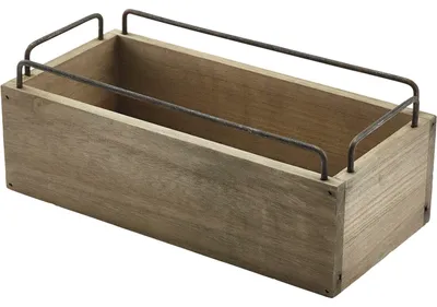 Zdjęcie produktu dla GENWARE Skrzynka drewniana, wysokość: 97 mm, długość: 250 mm, szerokość: 120 mm