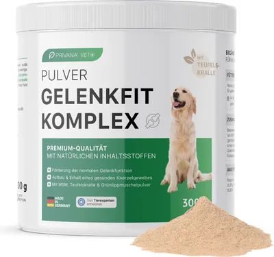 Produktbild von PRIVANA Gelenkpulver für Hunde (300g) Grünlippmuschelpulver