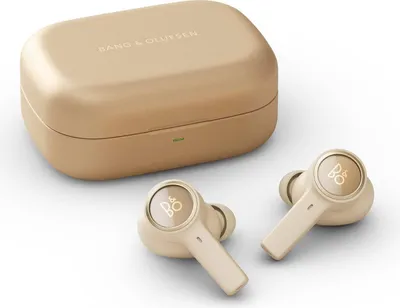 Produktbild von Kabellose Bluetooth Noise Cancelling In-Ear Kopfhörer, Akkulaufzeit bis zu 28 Stunden, Wasserdichte für Arbeit, Sport und Freizeit mit Ladebox - Gold
