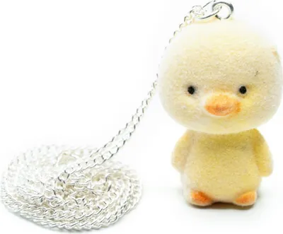 Produktbild von Küken Kette Miniblings 60cm Anhänger Halskette Huhn Ostern Hühner Flock gelb