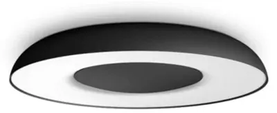 Produktbild von Philips Hue White ambience Still Deckenleuchte schwarz + Dimmschalter, Intelligente Deckenbeleuchtung, Bluetooth/Zigbee, Schwarz, LED, Metall, Kunststoff, Nicht austauschbare(s) Leuchtmittel