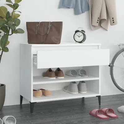 Produktbild von "2026 Promotion" Schuhschrank, Schuhkipper, Schuhregal, Weiß 70x36x60 cm Holzwerkstoff - Schuhständer CC28588