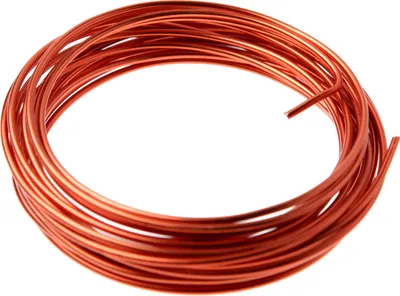 Produktbild von DRAHT 2mm/5 Meter. Aluminium Basteldraht ORANGE
