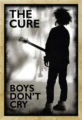Produktbild von Cure, The - Poster - Boys Don't Cry + Wechselrahmen, Shinsuke® Maxi MDF Buche, Acryl-Scheibe