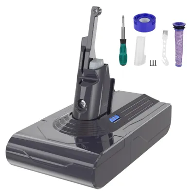 Ersatzakku 6Ah für Dyson V8 Staubsauger mit 2 Filtern