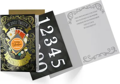 Produktbild von Grußkarte B6 Geburtstag mit Zahlen Dream Cards mit Umschlag