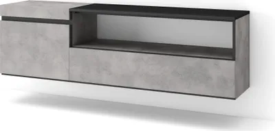 Immagine prodotto di COZY Mobile TV Soggiorno, 150x35x45cm, Per TV fino a 65, Sospeso, da appendere, Cemento