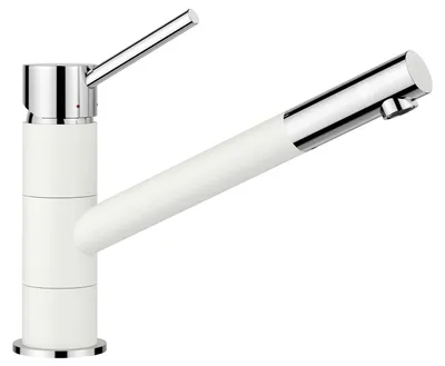Imagen del producto de BLANCO KANO SILGRANIT-Look, dos colores: blanco silgranit/cromado
