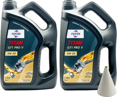 Produktbild von 10 L Fuchs Titan Gt1 Flex 5 0W-20 Motoröl Öl 0W20 BMW | MB | Opel | Jaguar