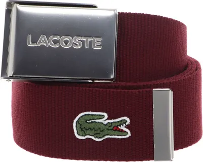 Produktbild von LACOSTE Gürtel Casual Woven Strap W100 Summer / Fluorine Green weinrot