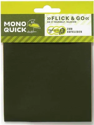 Produktbild von Klebeflicken, Olive - Aufnäher, Bügelbild, Aufbügler, Applikationen, Patches, Flicken, Größe: 10,0 x 20,0 cm
