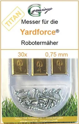 Image de 30 lames de rechange Titan de qualité 0,75mm pour tondeuses-robots FLORABEST